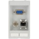 4000-68000-1810000 MURRELEKTRONIK MODLINK MSDD DATA INSERT, 1×SUB-D9 Buchse/Buchse + 1×RJ45 + 1xBNC Buchse/B..