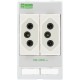4000-68000-3290000 MURRELEKTRONIK MODLINK MSDD SOCKET INSERT BRAZIL, 250VAC/10 A double