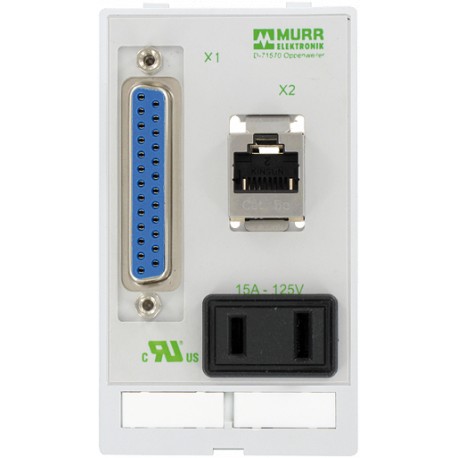 4000-68000-4000000 MURRELEKTRONIK Conector datos simple Combi MODLINK MSDD USA NEMA 1-15, 1xSUD-D25 hembra/m..