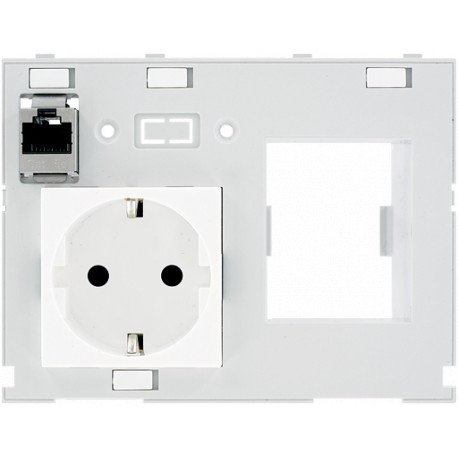 4000-68000-4300001 MURRELEKTRONIK MODLINK MSDD DBL COMBI INSERT GERMANY, 1xRJ45 Buchse/Buchse + RCD opening