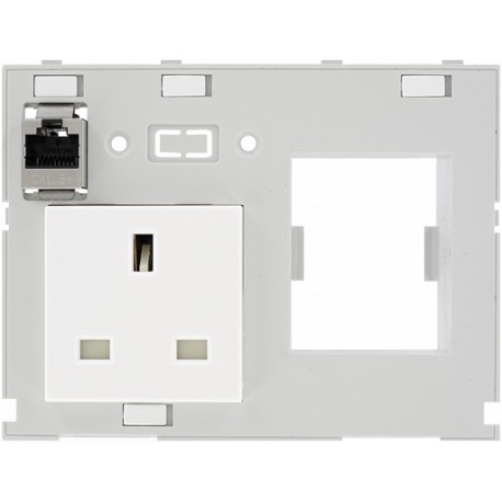 4000-68000-4320001 MURRELEKTRONIK MODLINK MSDD DBL COMBI INSERT GREAT BRITAIN, 1xRJ45 Buchse/Buchse + RCD op..