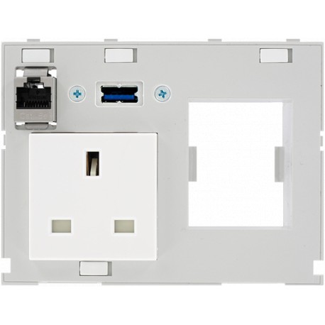 4000-68000-4320003 MURRELEKTRONIK Conector datos doble Combi MODLINK MSDD Gran Bretaña, 1xUSB, 1xRJ45 hembra..