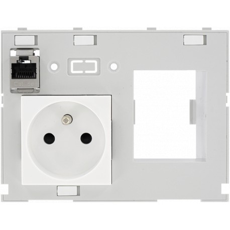 4000-68000-4400001 MURRELEKTRONIK Conector datos doble Combi MODLINK MSDD Francia, 1xRJ45 hembra/hembra + RC..