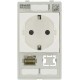 4000-68000-4500001 MURRELEKTRONIK MODLINK MSDD SINGLE COMBI INSERT GERMANY, 1x RJ45 + 1x Datenausschnitt