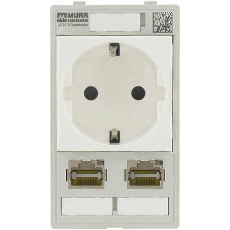 4000-68000-4500004 MURRELEKTRONIK MODLINK MSDD SINGLE COMBI INSERT GERMANY, 2xRJ45