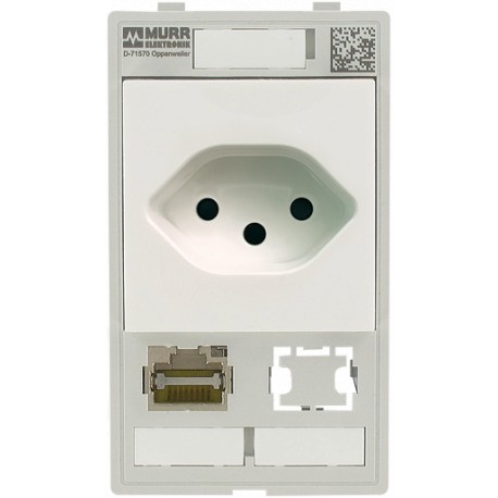 4000-68000-4540001 MURRELEKTRONIK MODLINK MSDD SINGLE COMBI INSERT SWISS, 1x RJ45 + 1x Datenausschnitt