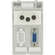 4000-68000-4610004 MURRELEKTRONIK MODLINK MSDD SINGLE COMBI INSERT BRAZIL, 1x SUB-D9 ST/BU