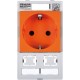 4000-68000-4620000 MURRELEKTRONIK Conector de dados simple Combi MODLINK MSDD Alemanha naranja, 2x corte de ..