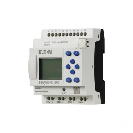 EASY-E4-AC-12RC1 197215 Y7-197215 EATON ELECTRIC Module logique, easyE4 (extensible, Ethernet), 100 240 V CA..