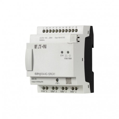 EASY-E4-AC-12RCX1 197216 Y7-197216 EATON ELECTRIC Module logique, easyE4 (extensible, Ethernet), 100 240 V C..