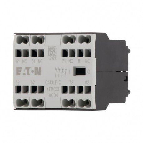 04DILE-C 230258 Y7-230258 EATON ELECTRIC Auxiliary contact, 4 N/C, surface mounting, spring clamp connection