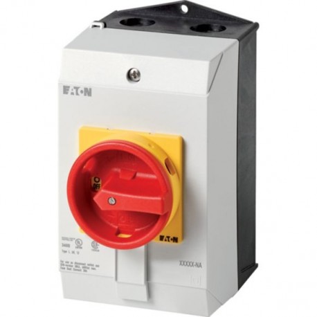 P1-32/I2/SVB-NA 255891 Y7-255891 EATON ELECTRIC Main switch, P1, 32 A, surface mounting, 3 pole, Emergency s..