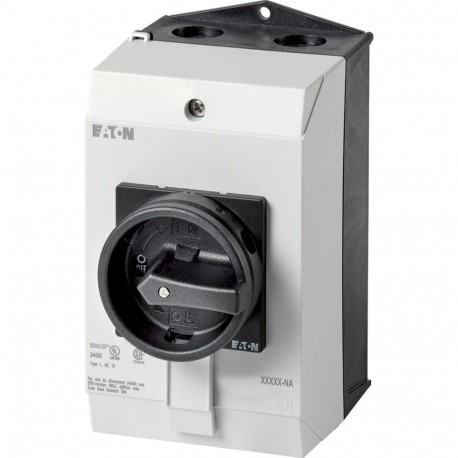P1-32/I2/SVB-SW-NA 255892 Y7-255892 EATON ELECTRIC Main switch, P1, 32 A, surface mounting, 3 pole, STOP fun..
