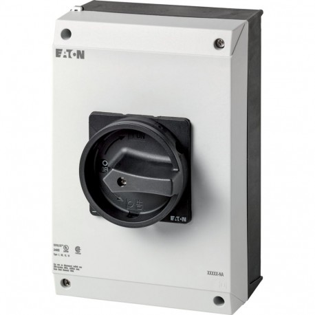 P3-100/I5/SVB-SW-NA 255904 Y7-255904 EATON ELECTRIC Main switch, P3, 100 A, surface mounting, 3 pole, STOP f..