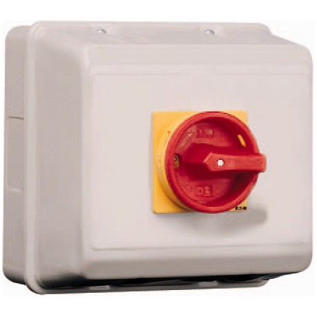 P3-100/ST/SVB 025520 EATON ELECTRIC Interruptor principal, +gabinete de aço, 3p, 100A, punho vermelho amarel..
