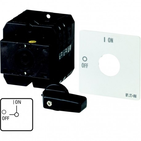 T5-4-15700/X 096081 Y7-96081 EATON ELECTRIC On-Off switch, 6 pole + 2 N/O, 100 A, 90 °, rear mounting, Basic..