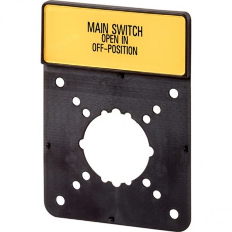 ZFS(EN)-P5 186885 EATON ELECTRIC Clamp with label, Open main switch only in 0 position, in EN, For P5
