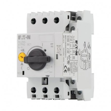 PKZM0-4/NHI11 039426 XTPR004BC1NLSA11 EATON ELECTRIC Interruptor protector de motor 3 polos + 1 NO + 1 NC Ir..