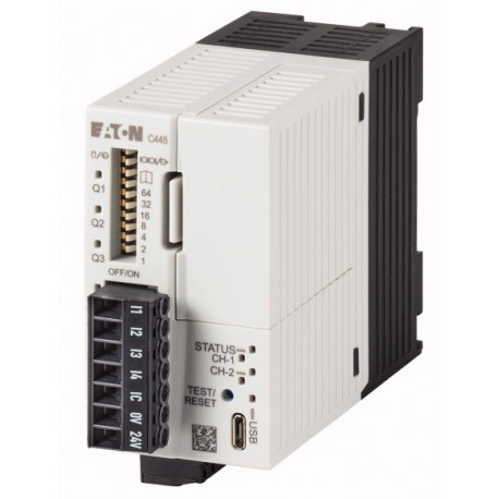 C445BD-SDNN 181547 EATON ELECTRIC Basic device, 24 V DC, 4DI 24VDC, 3 DO relays