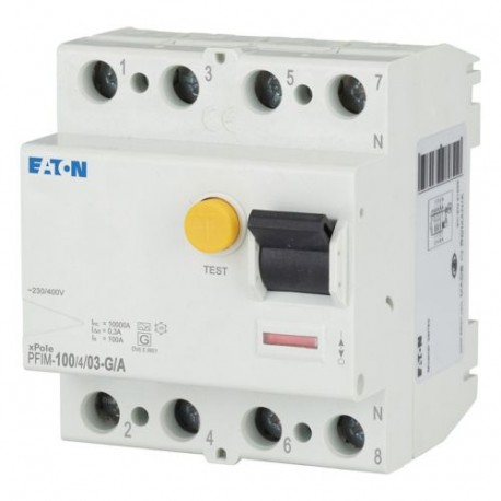 PFIM-100/4/03-G/A 102873 Y7-102873 EATON ELECTRIC Interruttore differenziale 100A 4p 300mA tipo G/A
