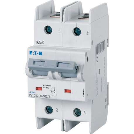 PV-DIS-06-100/2 185502 Y7-185502 EATON ELECTRIC Switch disconnector, DC, 600V, 100 A