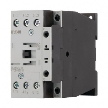 DILMF25-01(RAC48) 104447 XTCE025C01W-F47 EATON ELECTRIC Contacteur de puissance, 3p+1F, 5HP/600VAC, SEMI F47