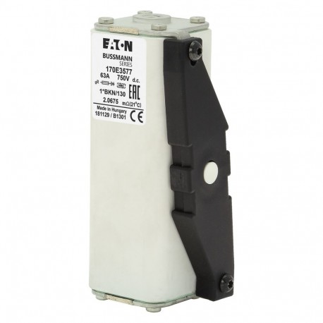 FUSE 63A 750V 1*BKN/130 gR DC 170E3577 EATON ELECTRIC 170E3577