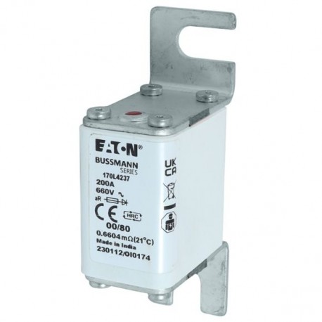 FUSE 200A 660V 00/80 AR 170L4237 EATON ELECTRIC 170L4237