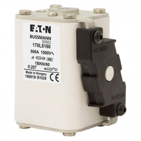 FUSE 500A 1000V 1BKN/80 AR 170L5160 EATON ELECTRIC 170L5160