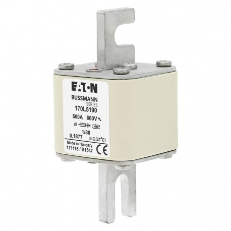 FUSE 500A 660V 1/80 AR 170L5190 EATON ELECTRIC 170L5190