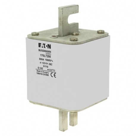 FUSE 800A 1000V 3/110 AR 170L7298 EATON ELECTRIC 170L7298