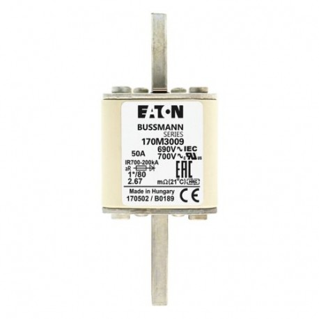 FUSE 50A 690V 1*/80 AR UC 170M3009 EATON ELECTRIC 170M3009