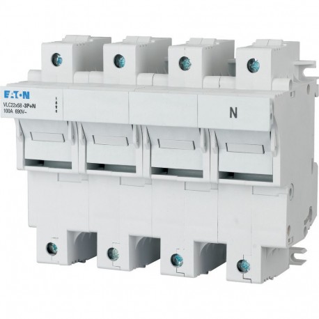 VLC22-3P+N 285370 EATON ELECTRIC Базы предохранитель, 100A, 3P+N, 22x58