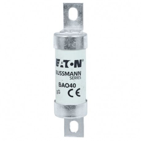 40AMP 500V AC BS88 gG FUSE BAO40 40AMP 500V AC BS88 gG FUSE BAO40 EATON ELECTRIC Fuse-link, LV, 50 A, DC 500..