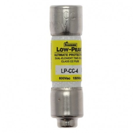 LOW PEAK CC TIME DELAY LP-CC-4 EATON ELECTRIC Cartouche fusible, Basse tension, 1 A, AC 600 V, 10 x 38 mm, C..
