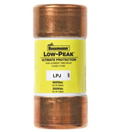 LOW-PEAK CLASS J T/D LPJ-40SP EATON ELECTRIC Cartuccia fusibile, Bassa tensione, 40 A, AC 600 V, 27 x 60 mm,..