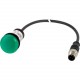 C22-L-G-24-P1 185120 EATON ELECTRIC Indicador luminoso compacto 22 mm Verde 24 V AC/DC con cable 0.2 m y con..