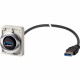 M30C-FUSB-60 187084 Y7-187084 EATON ELECTRIC Bulkhead interface, Flat Front, USB 3.0, 60 cm cable, front mou..