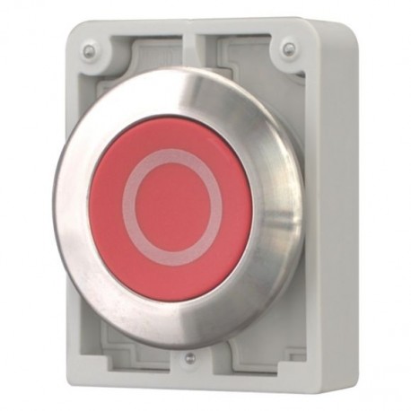 M30I-FDR-R-X0 188102 Y7-188102 EATON ELECTRIC Push-buttons, flat front, flush, maintained, red, labeled