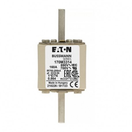 FUSE 160A 690V 1*E/76 AR UC 170M3314 EATON ELECTRIC Sicherungseinsatz