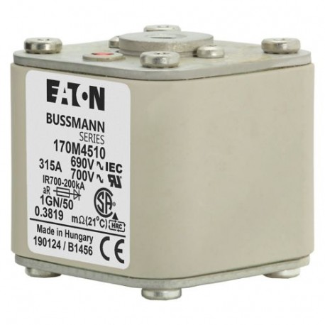 FUSE 315A 690V 1GN/50 AR UC 170M4510 EATON ELECTRIC 170M4510