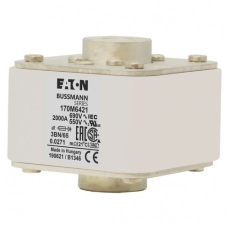 FUSE 900A 1250V 2//3BKN/75 AR 170M6426 EATON ELECTRIC 170M6426
