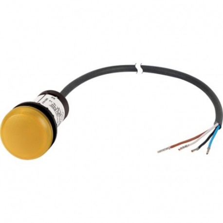 C22-L-Y-24-P62 185143 EATON ELECTRIC Indicator light, classic, flat, yellow, 24 V AC/DC, cable (black) with ..