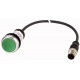 C22-D-G-K10-P32 185652 EATON ELECTRIC Pushbutton, classic, flat, tasted, 1 N/O, green, cable (black) with m8..