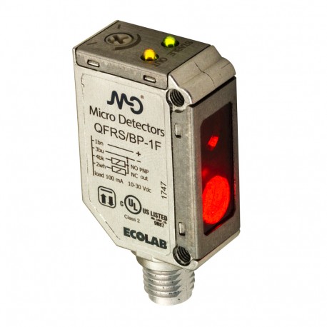 QFI4/BP-1F MICRO DETECTORS Photoelectric sensor Miniature cubic IP69K metallic AISI 316L diffuse (wide angle..