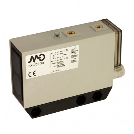 RX8/0T-3B MICRO DETECTORS Photoelectric sensor diffuse 2000 mm AC. Relay with fixing slide with timer plug M..