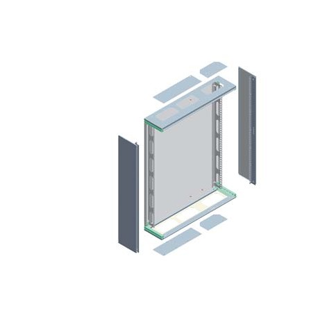 8GK2100-3KL23 SIEMENS ALPHA 630 UNIVERSAL, wall-mounted cabinet, Flat Pack, IP43, Protection class 1, H: 100..