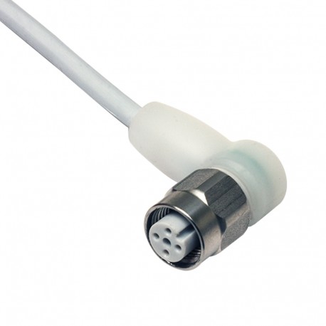 CD12F/LB-100C4 MICRO DETECTORS M12 Conector hembra Axial de 4 polos Cable de PP-EPDM 10m IP69K 3 led