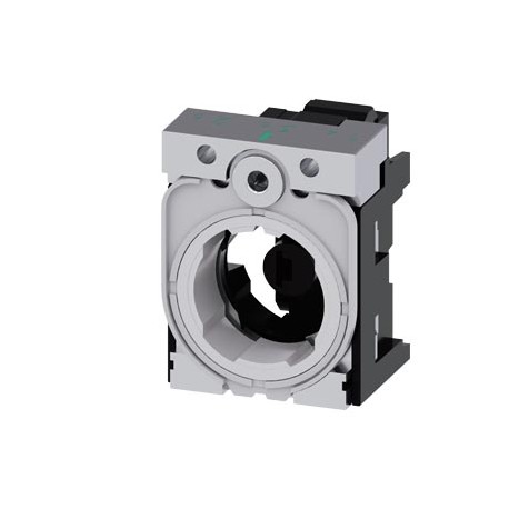 3SU1551-1AB20-3AA0 SIEMENS holder, universal, 3-way, plastic/metal, LED module, red, 24 V AC/DC, spring-load..