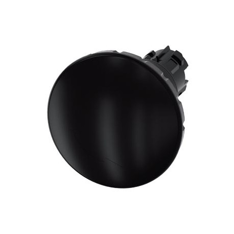 3SU1000-1JB10-0AA0 SIEMENS Mushroom pushbutton, 22 mm, round, plastic, black, 60 mm, positive latching, acc...